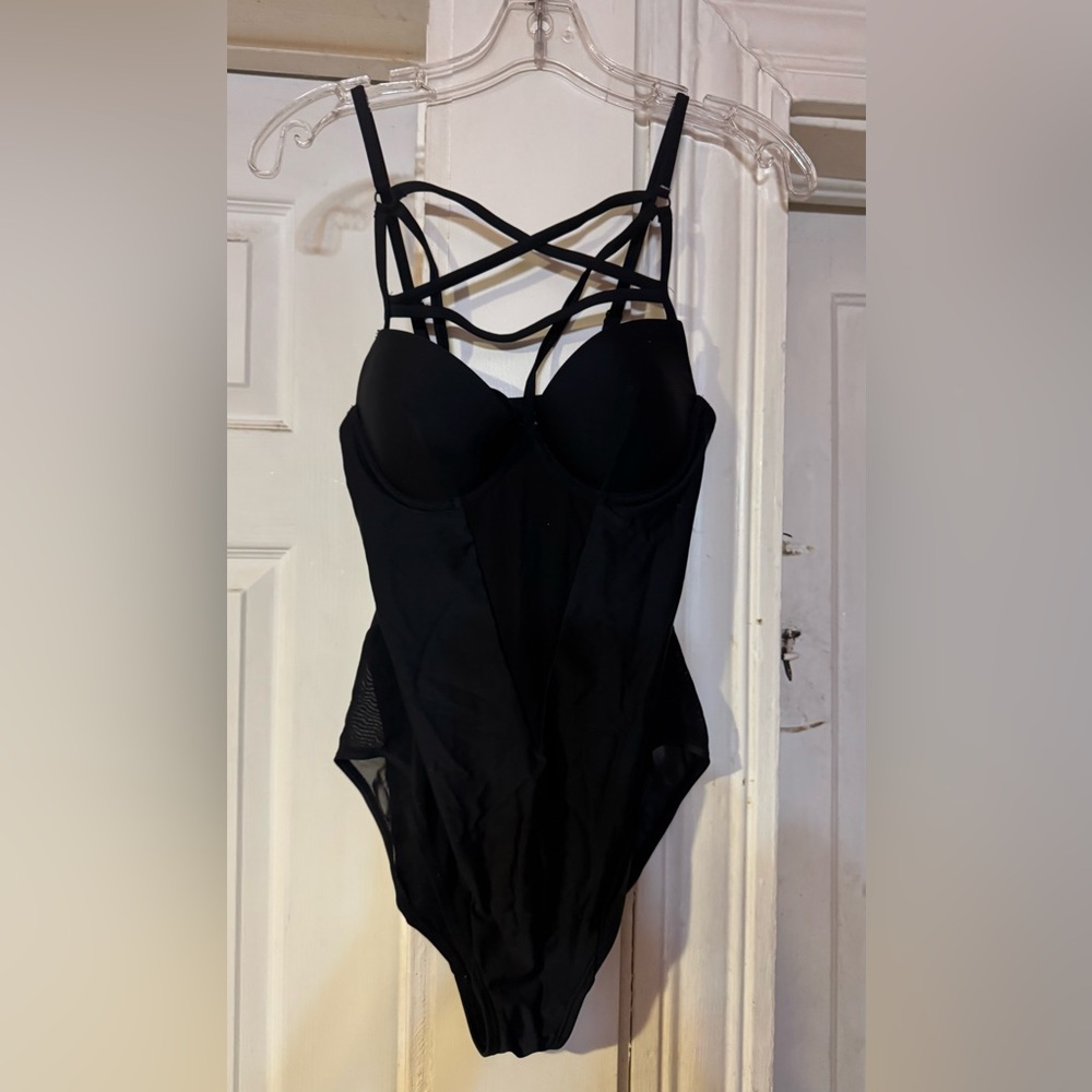 Killstar vintage pentagram strappy swimsuit goth witchy M